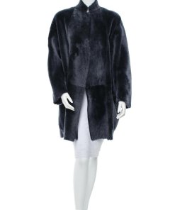 Céline High-Neck Shearling Coat