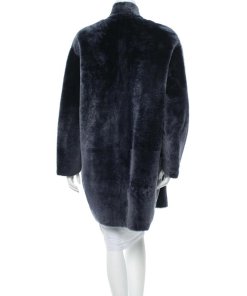 Céline High-Neck Shearling Coat
