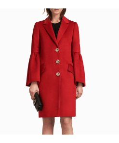 Burberry Samborne Wool & Cashmere Bell-Sleeve Coat