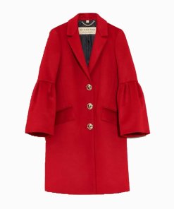 Burberry Samborne Wool & Cashmere Bell-Sleeve Coat