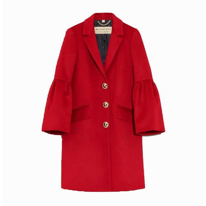 Burberry Samborne Wool & Cashmere Bell-Sleeve Coat