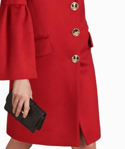 Burberry Samborne Wool & Cashmere Bell-Sleeve Coat