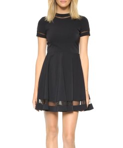 Alice + Olivia Frances Mini Flared T-shirt Dress