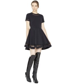 Alice + Olivia Frances Mini Flared T-shirt Dress