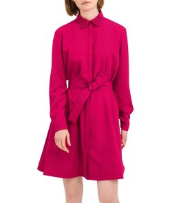 Maje Rivoise Crepe Shirtdress