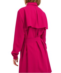 Maje Rivoise Crepe Shirtdress
