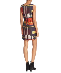 Alice + Olivia Clyde Print Sleeveless A-Line Dress