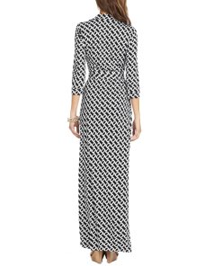 Diane von Furstenberg Abigail Chain Link Wrap Maxi Dress