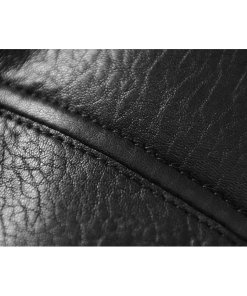 Balenciaga Epaulette Detail Leather Biker Jacket