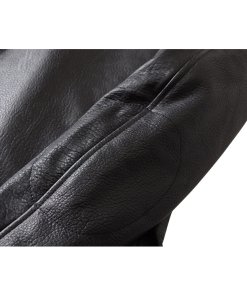 Balenciaga Epaulette Detail Leather Biker Jacket