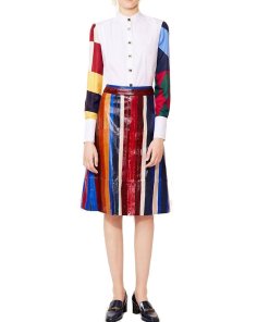 Tory Burch Knitted Wool-Blend Coat