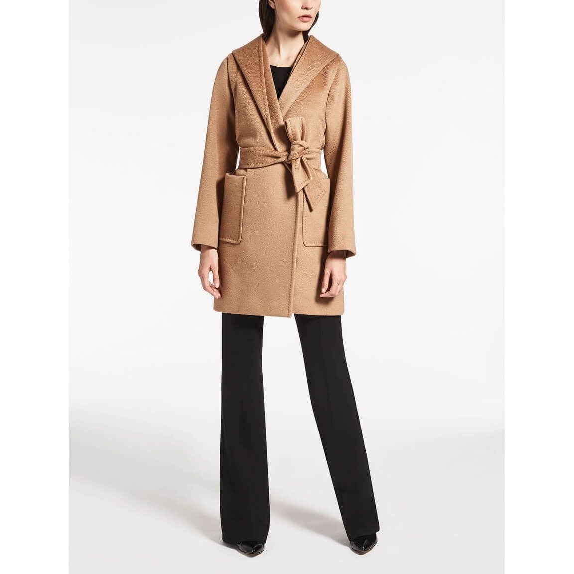 Max Mara Rialto Hooded Camel Hair Coat – evaChic