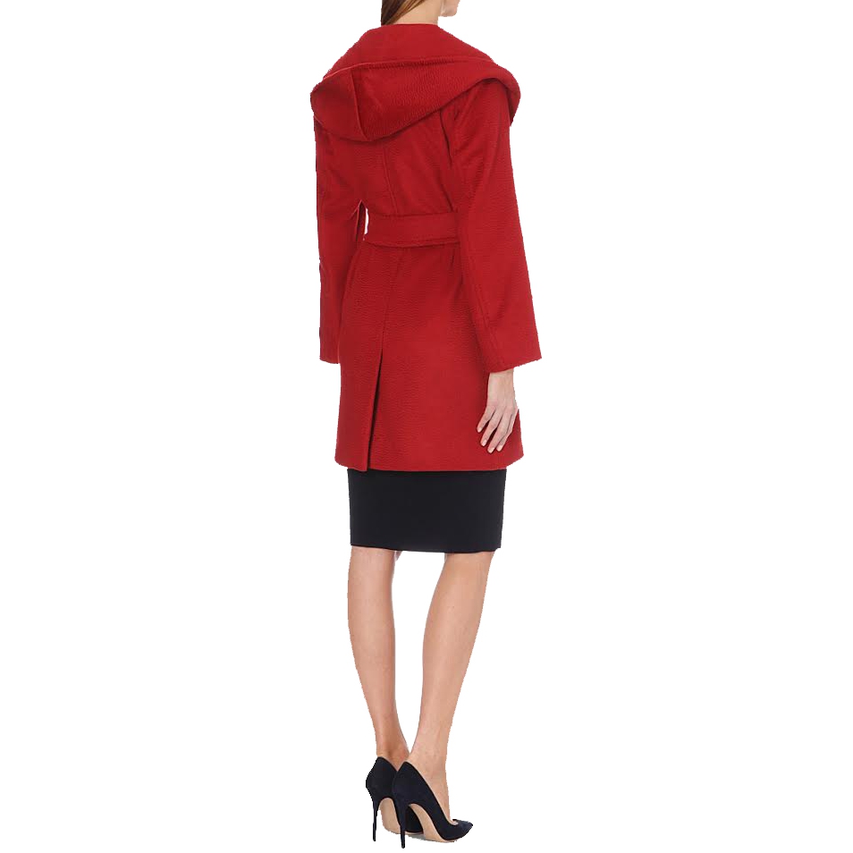 Max Mara Rialto Hooded Camel Hair Coat