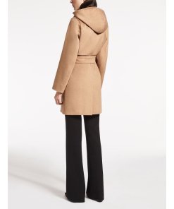 Max Mara Rialto Hooded Camel Hair Coat