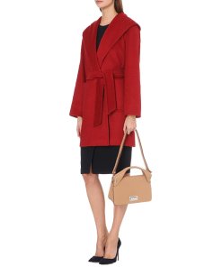 Max Mara Rialto Hooded Camel Hair Coat