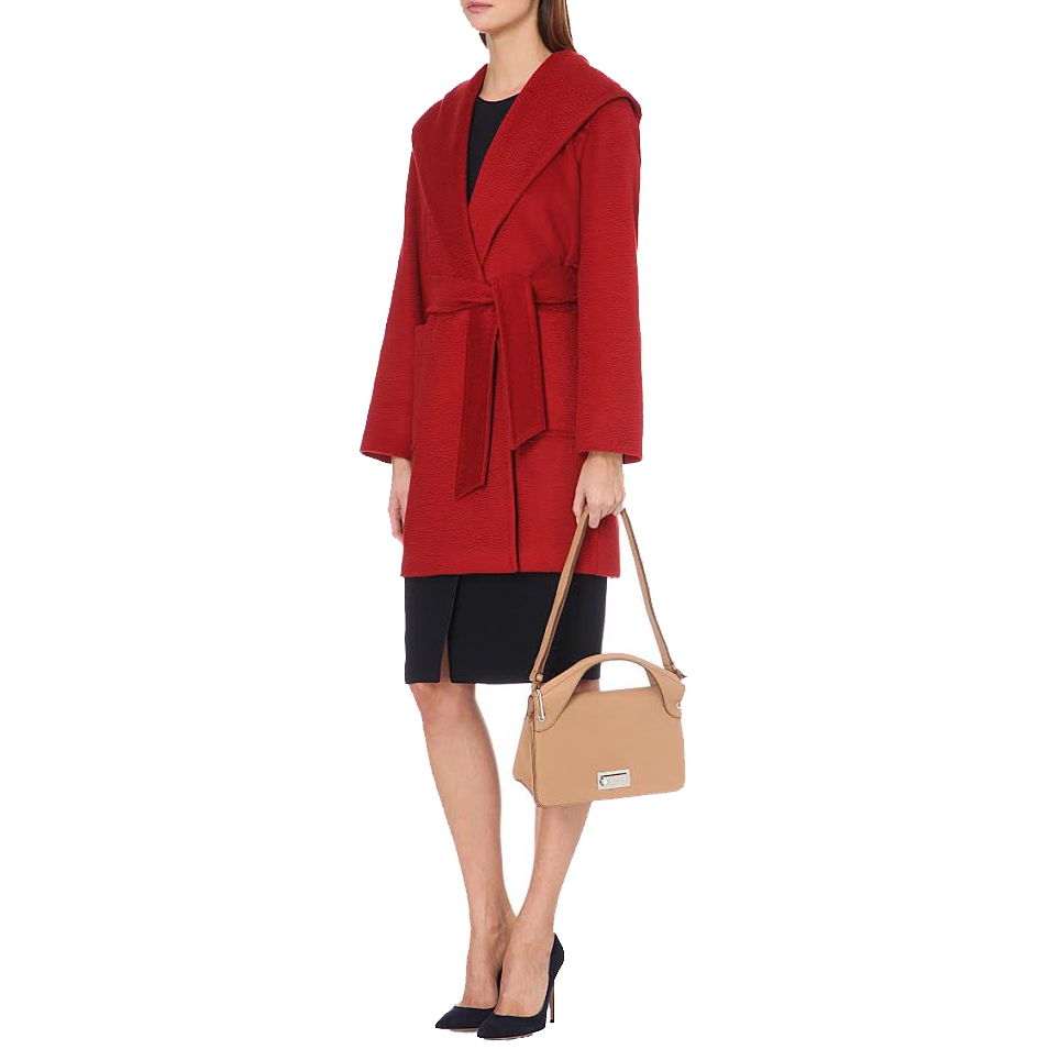 Max Mara Rialto Hooded Camel Hair Coat