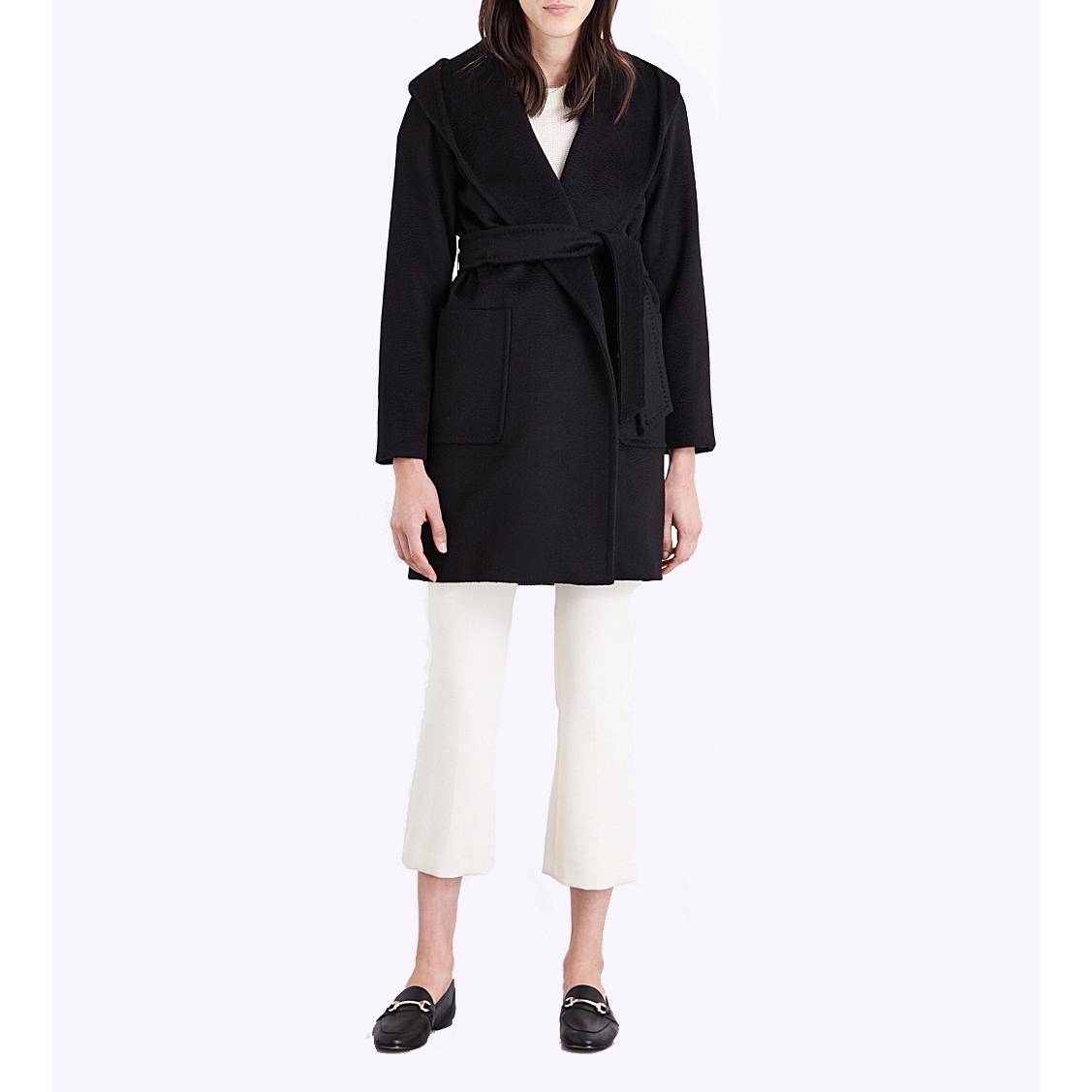 Max Mara Rialto Hooded Camel Hair Coat