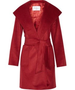 Max Mara Rialto Hooded Camel Hair Coat