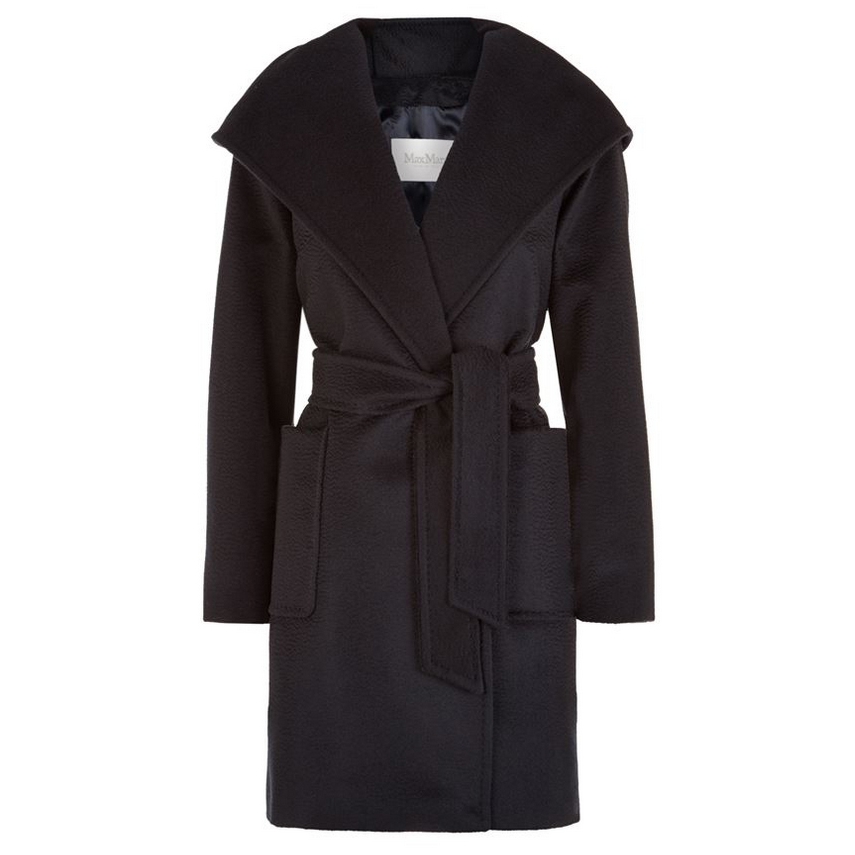 Max Mara Rialto Hooded Camel Hair Coat