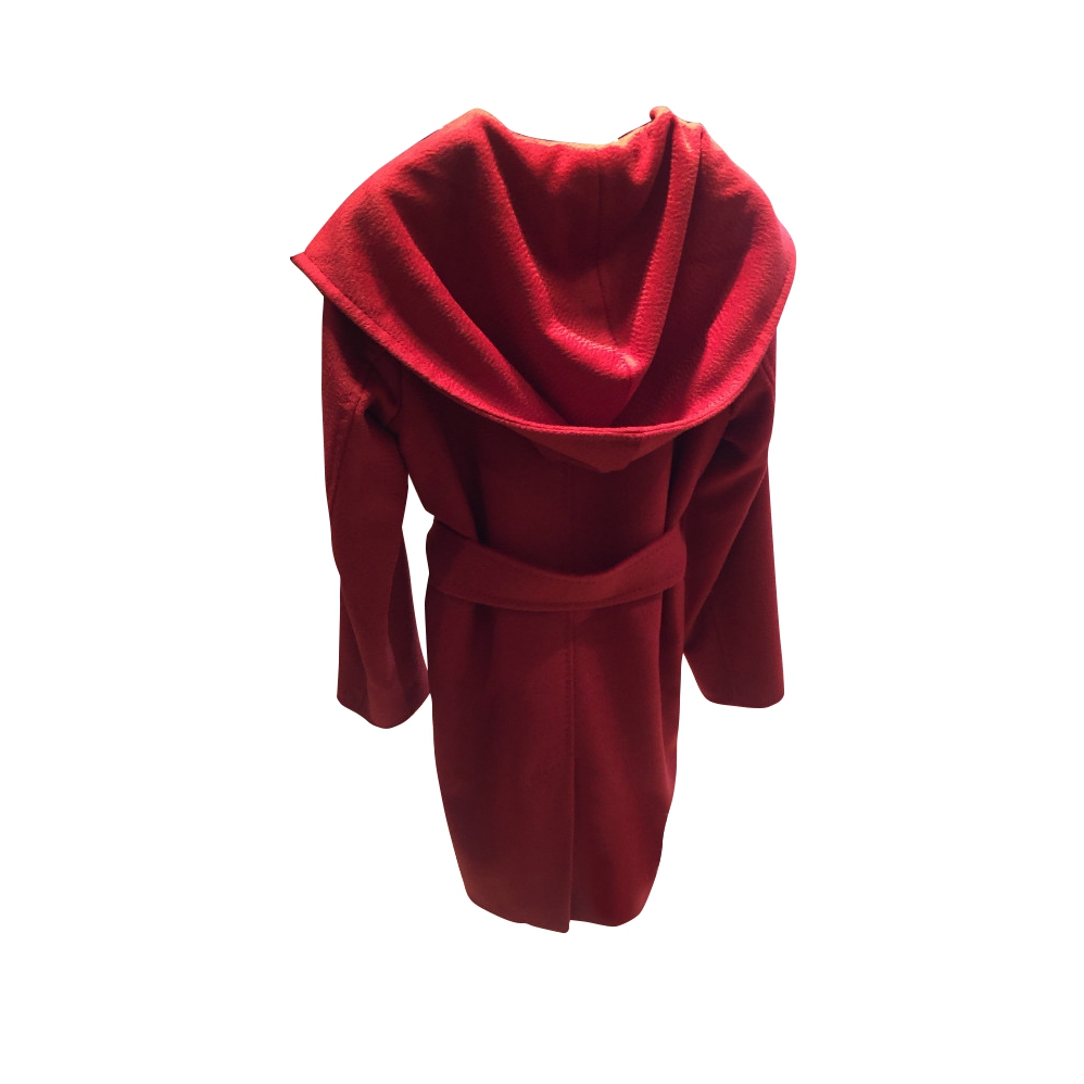 Max Mara Rialto Hooded Camel Hair Coat