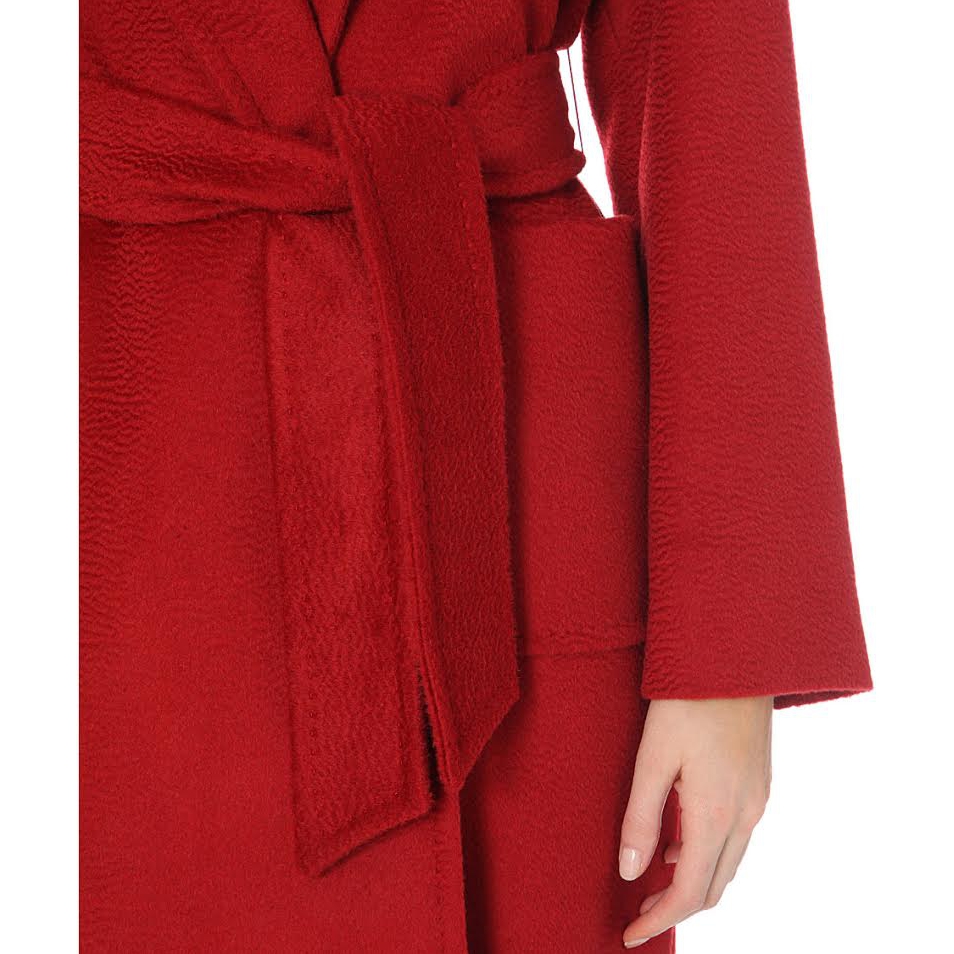 Max Mara Rialto Hooded Camel Hair Coat