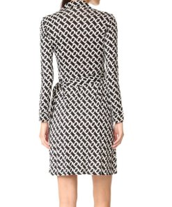Diane von Furstenberg New Jeanne Two Chain Link Wrap Dress