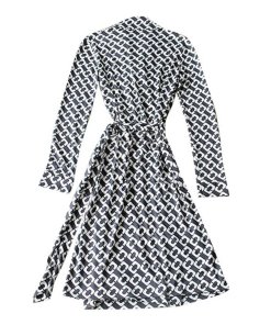 Diane von Furstenberg New Jeanne Two Chain Link Wrap Dress