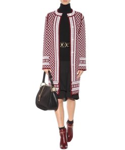 Tory Burch Knitted Wool-Blend Coat