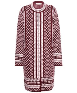 Tory Burch Knitted Wool-Blend Coat