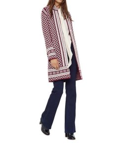 Tory Burch Knitted Wool-Blend Coat