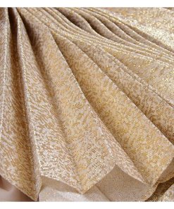 Alice + Olivia Katz Pleated Metallic Silk-Blend Skirt
