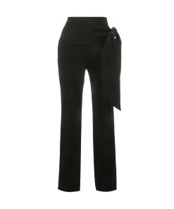 Givenchy Tie-Waist Silk Crepe Pants