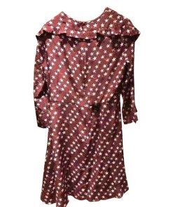 Sandro Star Print Silk Mini Dress