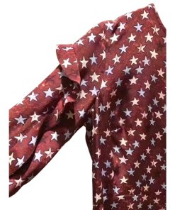 Sandro Star Print Silk Mini Dress
