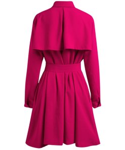 Maje Rivoise Crepe Shirtdress