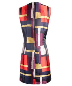 Alice + Olivia Clyde Print Sleeveless A-Line Dress