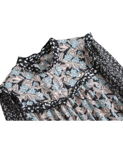 Rebecca Taylor Bijou Floral Silk Patchwork Dress