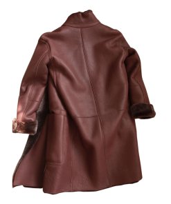 Céline High-Neck Shearling Coat