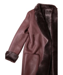 Céline High-Neck Shearling Coat