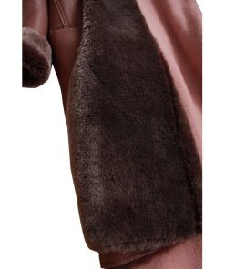 Céline High-Neck Shearling Coat