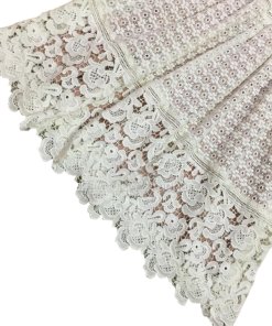 Rebecca Taylor Short Sleeve Lace Mix Dress