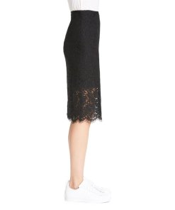 Diane von Furstenberg Glimmer Lace Pencil Skirt
