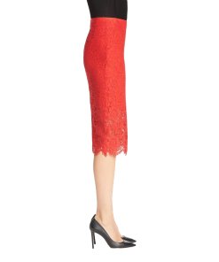 Diane von Furstenberg Glimmer Lace Pencil Skirt