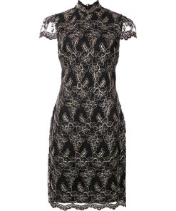 Alice + Olivia Marya Floral Embroidered Tulle Dress