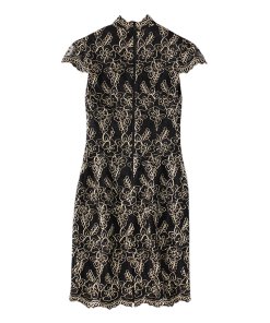Alice + Olivia Marya Floral Embroidered Tulle Dress