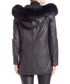 Alice + Olivia Tandy Oversize Hooded Parka & Fur Vest