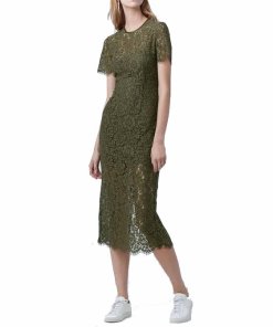 Diane von Furstenberg Carly Lace Midi Dress