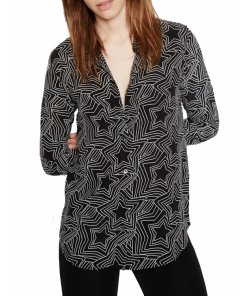 Equipment x Kate Moss Trippy Stars Print Silk Shirt
