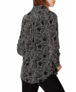 Equipment x Kate Moss Trippy Stars Print Silk Shirt