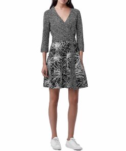 Diane von Furstenberg Jewel Stella & Lightbeam Print Wrap Dress